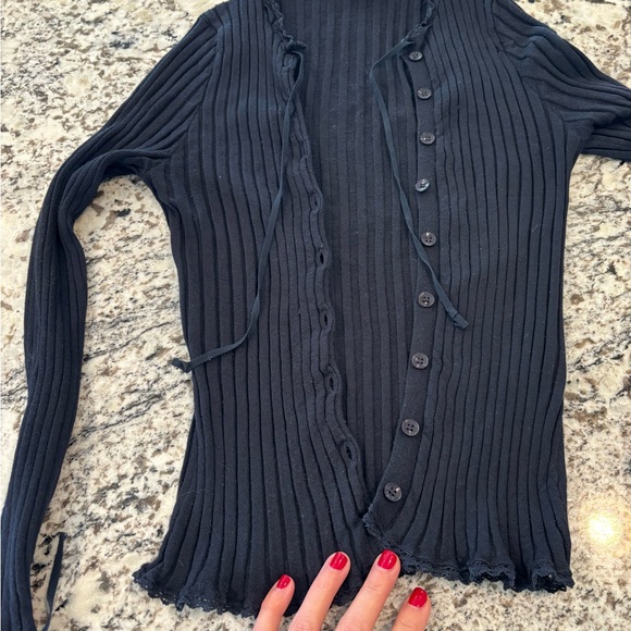 DOEN Demi Cardigan/ Navy/ S Merino wool - Picture 6 of 9